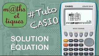 FONCTIONS  Déterminer un encadrement de la solution dune équation  Tutoriel CASIO [upl. by Glick]