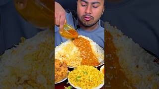 Very Spicy Gravy amp Rice Eating mukbang shortvideo reelsvideo eating food eatingasmr reels [upl. by Swec]