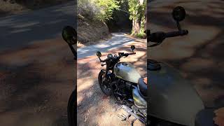 Unicycle going uphill royalenfield highway1 fall talent unicycle shotgun650 interceptor650 [upl. by Zadack]