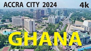 Accra City 2024  Ghana 4K By Drone [upl. by Violeta]