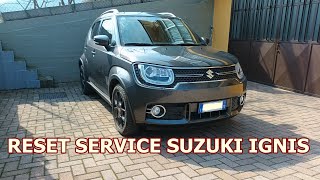 Reset service Suzuki Ignis [upl. by Eelahs]