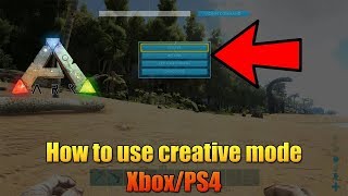 ARK  HOW TO USE CREATIVE MODE ON CONSOLE  XBOXPS4  EASY COMMAND [upl. by Wester232]