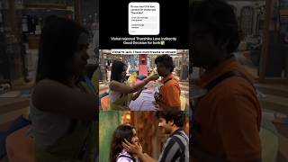 Vishal Tharshika breakup 💔 biggbosstamil [upl. by Ilona155]