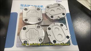 aluminum die casting samples Magnetic polish machine [upl. by Yesdnil]