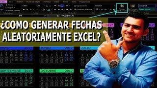 🔀🗓Como generar FECHAS ALEATORIAMENTE en excel  FECHAS AUTOMATICAMENTE [upl. by Lanae865]