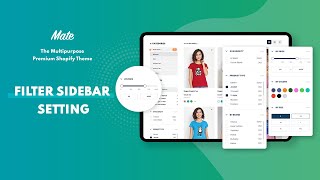 Mate Shopify Theme  Filter Setting [upl. by Gustavus]