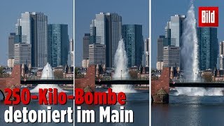 Weltkriegsbombe wird in Frankfurt gesprengt [upl. by Saraann715]