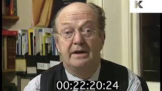 1990s Interview Auberon Waugh Literary Review Rushes [upl. by Rayham]