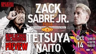 Can Zack Sabre Jr Bring It Home Vs Tetsuya Naito  NJPW King of Pro Wrestling 2024 Preview [upl. by Holli]