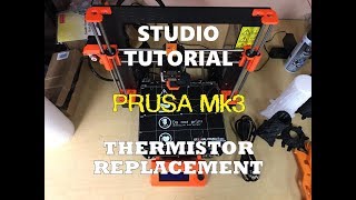 PRUSA MK3 HOT BED THERMISTOR REPLACEMENT [upl. by Alraep]