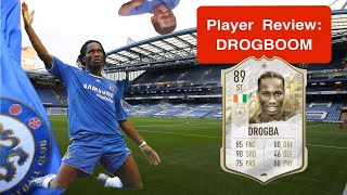 89 DIDIER DROGBA FIFA 22 Player Review African Giant [upl. by Alaunnoif]