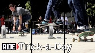 HowTo Skateboarding  Frontside Feeble Grind with Josh Harmony [upl. by Pooh851]