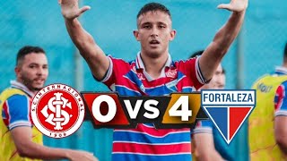 Fortaleza 4 x 0 Internacional  Gols  Copinha 2024 [upl. by Solhcin]