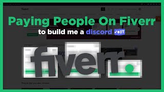 HIRING people on FIVERR to make me a DISCORD BOT [upl. by Reisinger621]