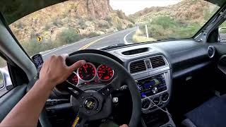 LIMIT testing  bugeye wrx touge run POV [upl. by Cattan555]