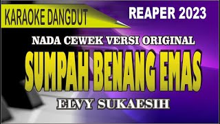 Karaoke dangdut Sumpah benang emas  elvy sukaesih [upl. by Eeloj]