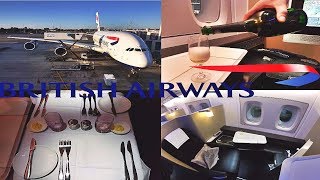 British Airways First Class Flight ExperienceA380 [upl. by Lynnette]