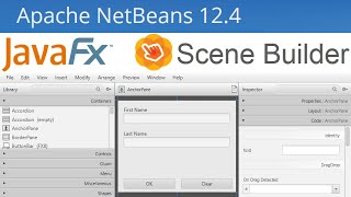 Create JavaFX GUI using Scene Builder and Netbeans 124 [upl. by Dore140]