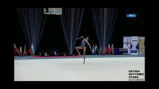 Victoria Correia España junior final mazas GDYNIA RHYTHMIC STARS 2022 [upl. by Yeo]