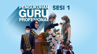 PENGUKUHAN GURU PPG UPGRIS 2021SESI 1 [upl. by Ahsiekyt86]