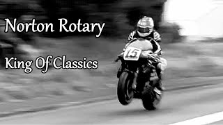 Norton Rotary King Of Classics  Rivals  Crosby Jump TT Course [upl. by Ainos]