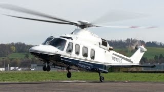 AgustaWestland AW139 StartUp amp TakeOff at Heliport Bern [upl. by Mohr90]