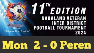 Mon Vs Peren  Veteran Inter district Football tournament 2024nagaland football dimapur [upl. by Addiel928]