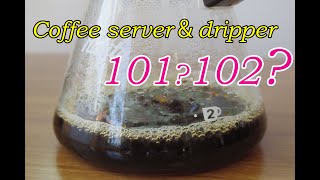 コーヒーサーバーampドリッパーどちらを買えばいいの？Kalita（カリタ）１０１と１０２の違いを詳しく紹介します [upl. by Fernandes307]