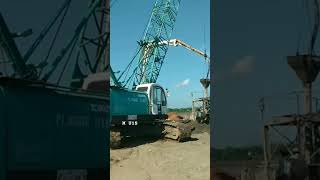 Crane Concrete bore pile shorts [upl. by Urbano]