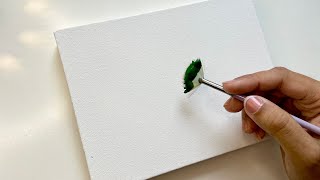 Easy Tulip flowers painting  acrylic painting tutorial for beginners step by step [upl. by Irina]