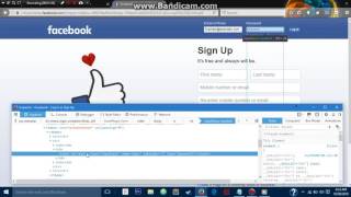 Getting Facebook Pass With Inspect Element [upl. by Ahsieket257]