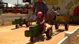 Kids Pedal Tractor Pull County Fair July 2009 [upl. by Noyar293]