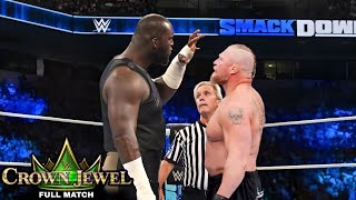 FULL MATCH  Brock Lesnar vs Omos  WWE Crown Jewel 2023 [upl. by Mattox]