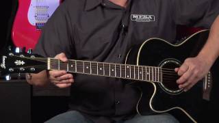 Learn Acoustic Guitar Lesson Embellish Open Cowboy Chords [upl. by Sirak]