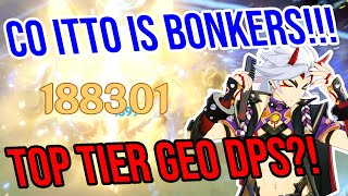 C0 Arataki Itto is BONKERS 4★ Weapon Showcase Genshin Impact [upl. by Cris868]