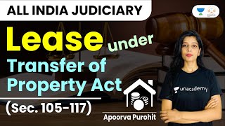 Lease under Transfer of Property Act Sec 105117  Apoorva Purohit  Judiciary Exams [upl. by Lletnom]