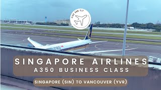 Singapore Airlines A350 Business Class Longhaul [upl. by Lahcym]