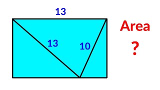 Find the area of the Rectangle  A Very Nice Geometry Problem [upl. by Uhp]