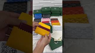 unboxing goyard wallet for men and women card holder luxury designer brand from Alibaba dupes [upl. by Veda24]