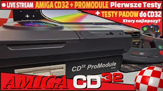 LIVE  Amiga CD32  ProModule  Pierwsze testy🔥  Testy padów do CD32 [upl. by Market]