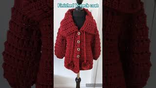 Just finished the coat crochet crochetcardigan crochetcoat crochetgirls crochetsweater [upl. by Akym]