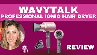 WAVYTALK Professional Ionic Hair Dryer Blow Dryer with Diffuser and Concentrator for UNBOXINGREVIEW [upl. by Socrates554]