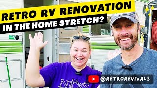 1970s RV Renovation  Pushing Toward the Finish Line LVP Flooring Fan Clutch Trim and More [upl. by Coben]