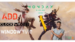 Mindblowing Tutorial On Adding A Clock Widget In Windows 1011 [upl. by Akehsar88]