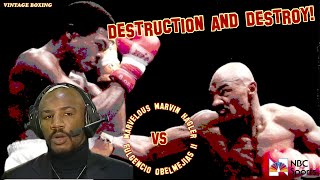 Marvelous Marvin Hagler vs Fulgencio Obelmejias 2 NBC 1080p 60fps [upl. by Aztiram]