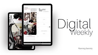 DIGITAL PLAN WITH ME  LUXNOTE DIGITAL PLANNER  WEEKLY SPREAD [upl. by Siberson]