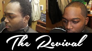 Mens Receding Hairline Taper Haircut  The Revival  AD The Barber [upl. by Ferretti603]