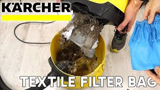 Karcher WD3 Textile Filter Bags  NO MORE PAPER BAGS [upl. by Prowel]