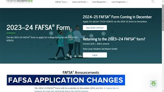 New FAFSA to be released December 31 [upl. by Artema201]