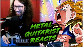 Pro Metal Guitarist REACTS Dragon Ball Z Dokkan Battle  INT Transforming Gotenks OST [upl. by Acinomad]